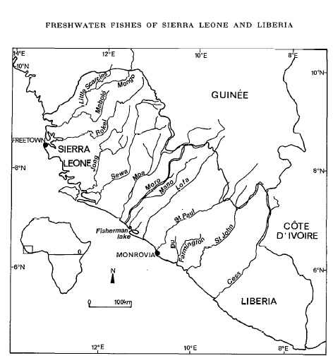 Sierra Leone Fishbooks and map