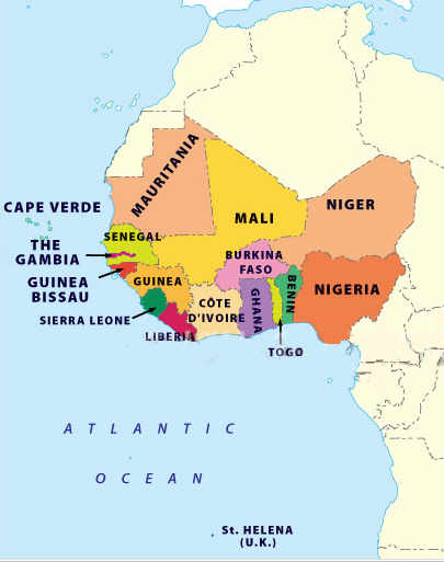 Freshwater fishes of West Africa - country by country