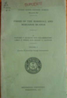 Fishes of the Marshall and Marianas Islands, Volumes 1,2 and 3