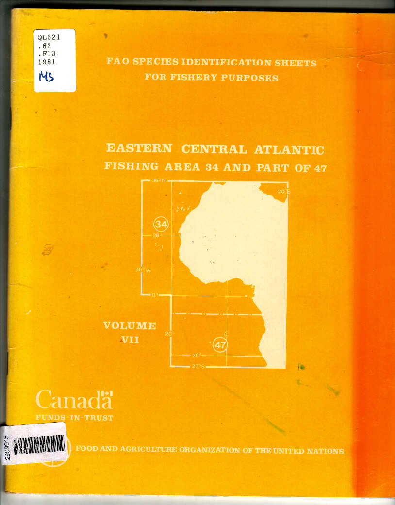 identification sheets for fishery purposes. Eastern Central Atlantic