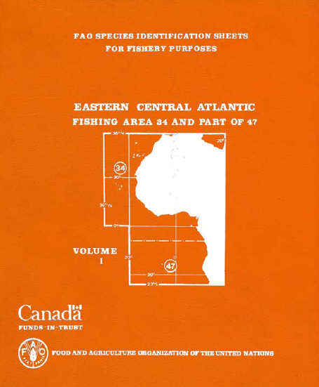 FAO Species identification sheets for fishery purposes. Eastern Central Atlantic: fishing areas 34, 47 (in part). VOLUMES 1-VI