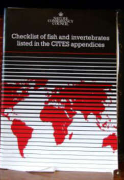 Checklist of fish and invertebrates listed in the CITES appendices 