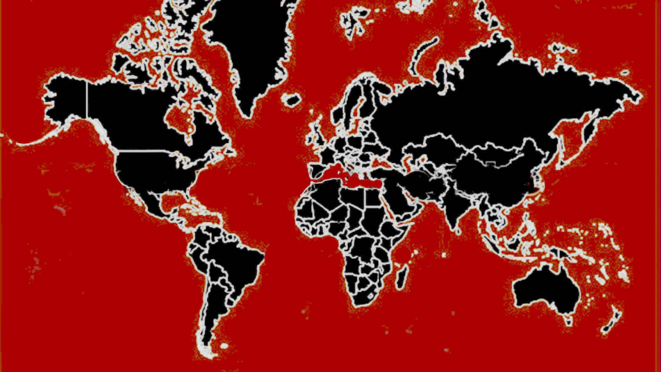 World map of fish collecting areas